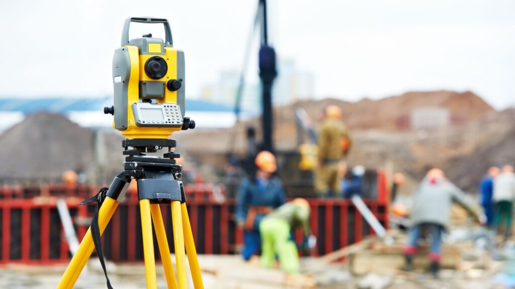 topographic surveys while under construction